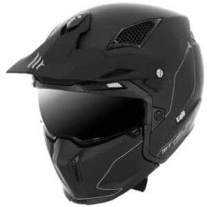 Casque trial MT Helmets streetfighter noir