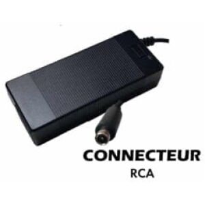 Chargeur trottinette électrique 42V 2A (connecteur RCA)