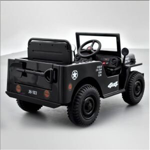 Voiture enfant électrique jeep willys 1 place noire, marque Apollo dans Vehicules electriques dans univers enfant Ride Concept