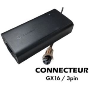 Chargeur trottinette électrique 84V 2A (connecteur GX16-3p)