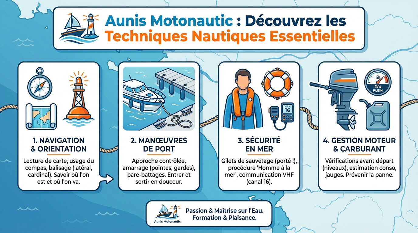 Aunis motonautic : découvrez les techniques nautiques essentielles 1 Les bases de la navigation