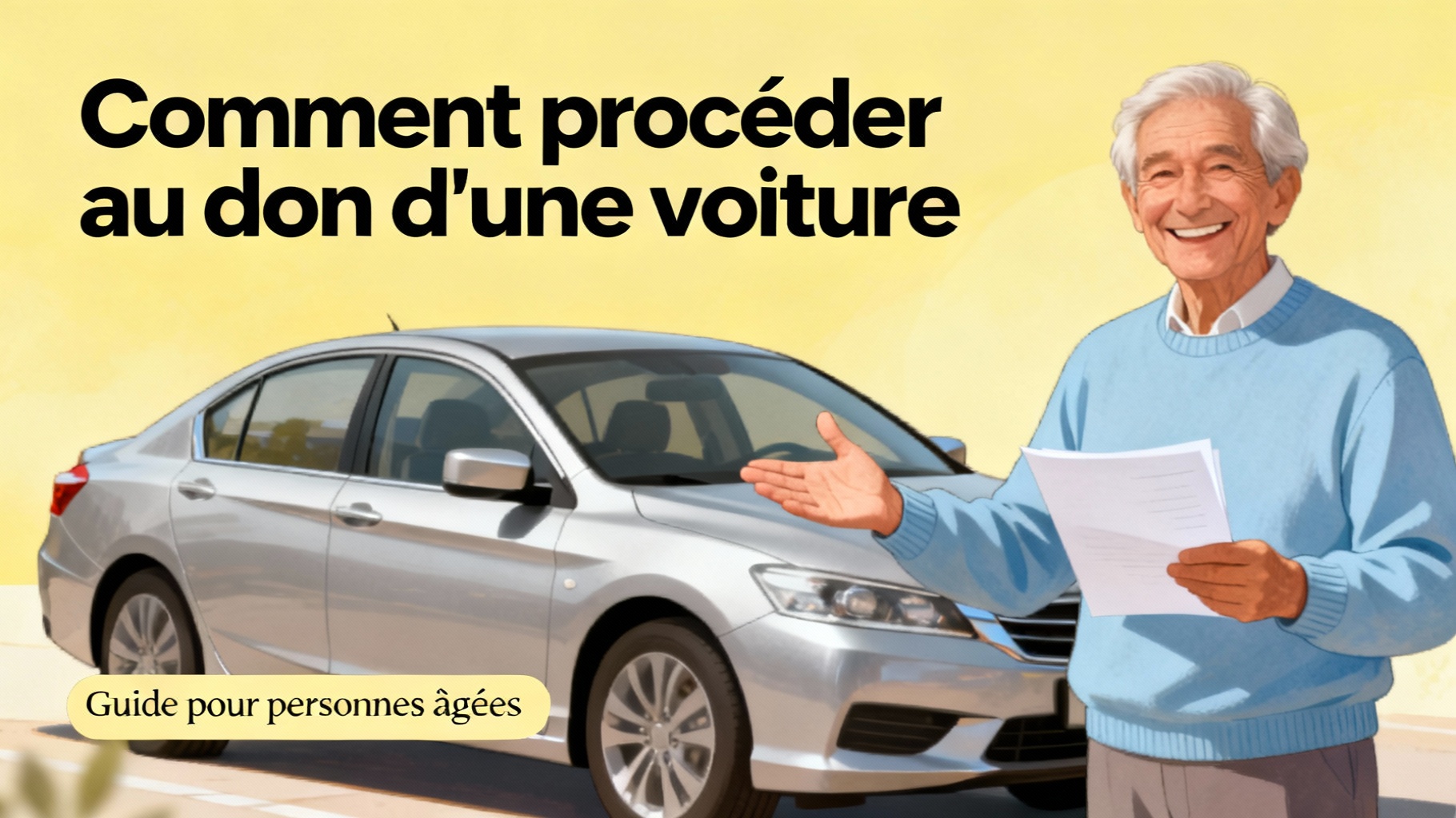 Comment procéder au don d'une voiture