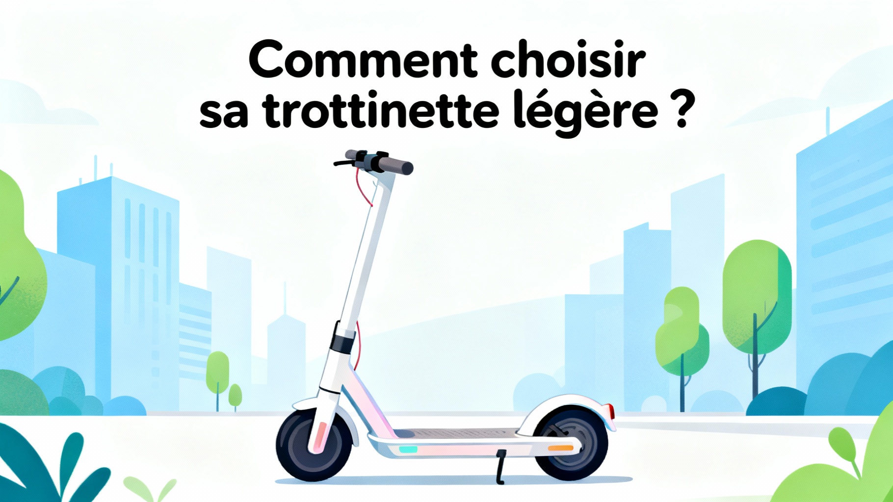 Découvrez la trottinette électrique légère idéale pour vos trajets 1 Comment choisir sa trottinette légère ?
