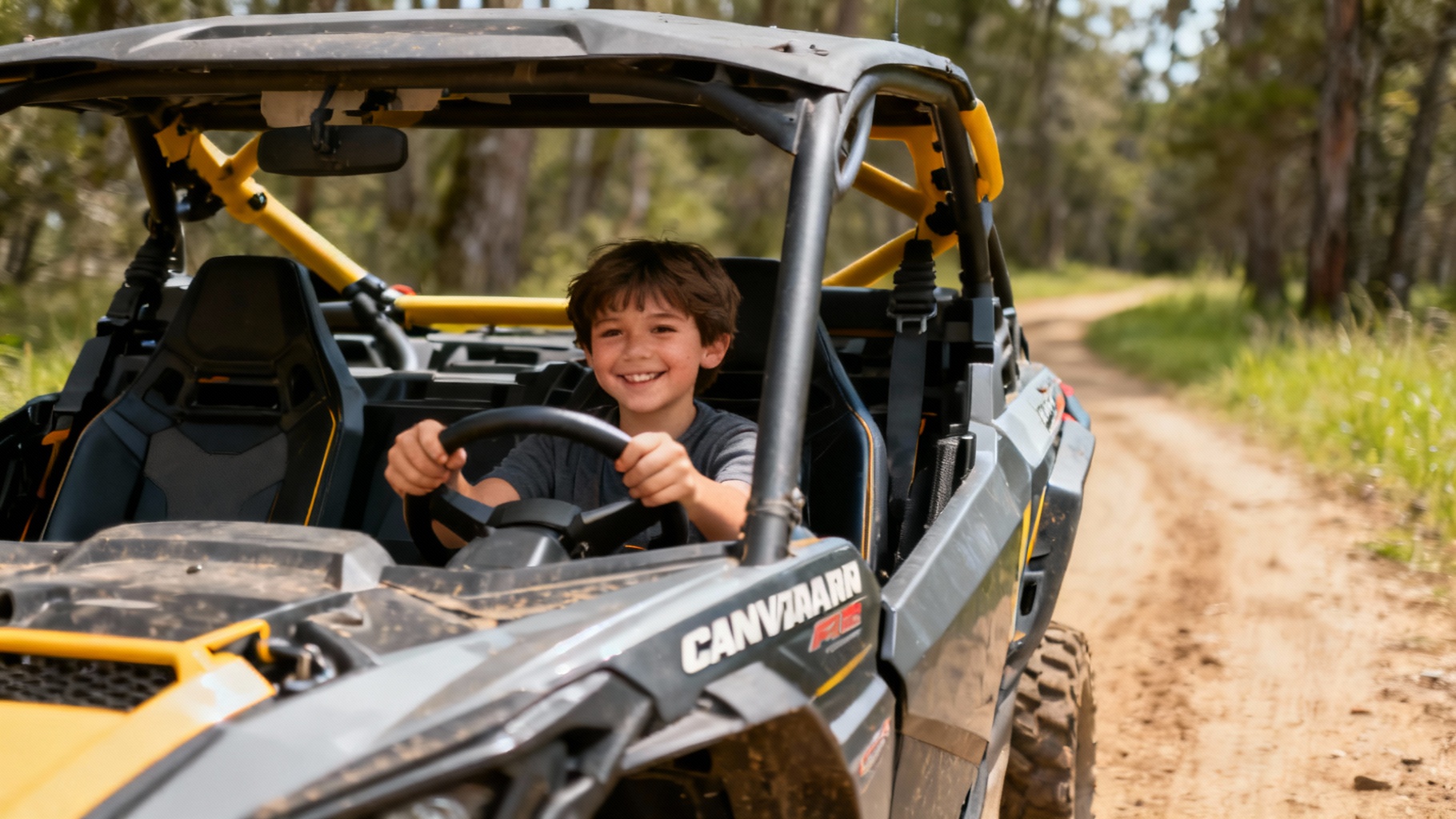 Découvrez le buggy can-am maverick pour enfants