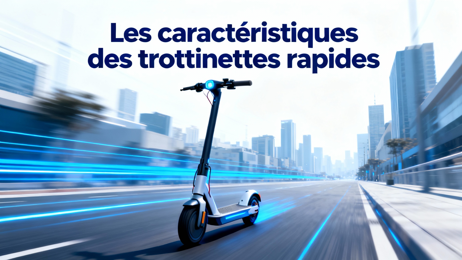 Les caractéristiques des trottinettes rapides