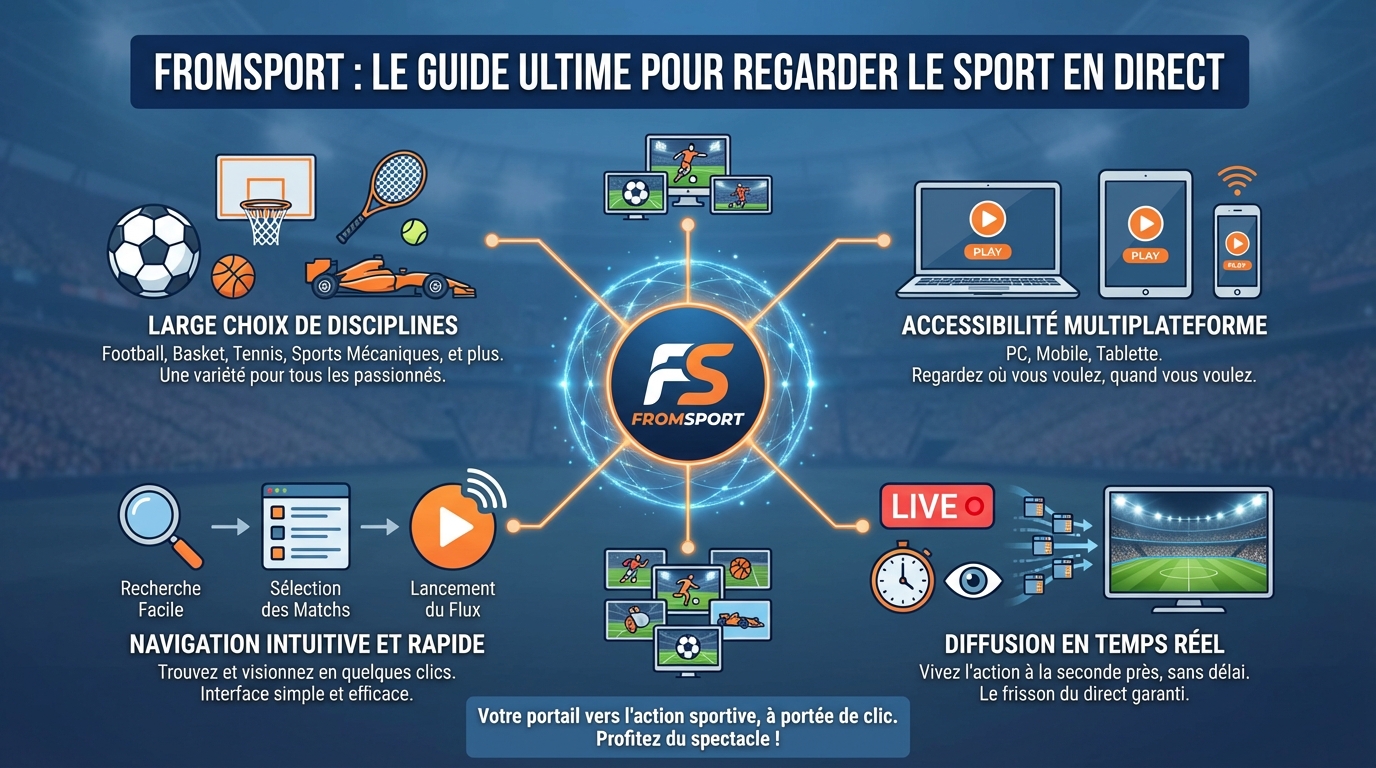 Fromsport : le guide ultime pour regarder le sport en direct 1 Comment fonctionne Fromsport ?
