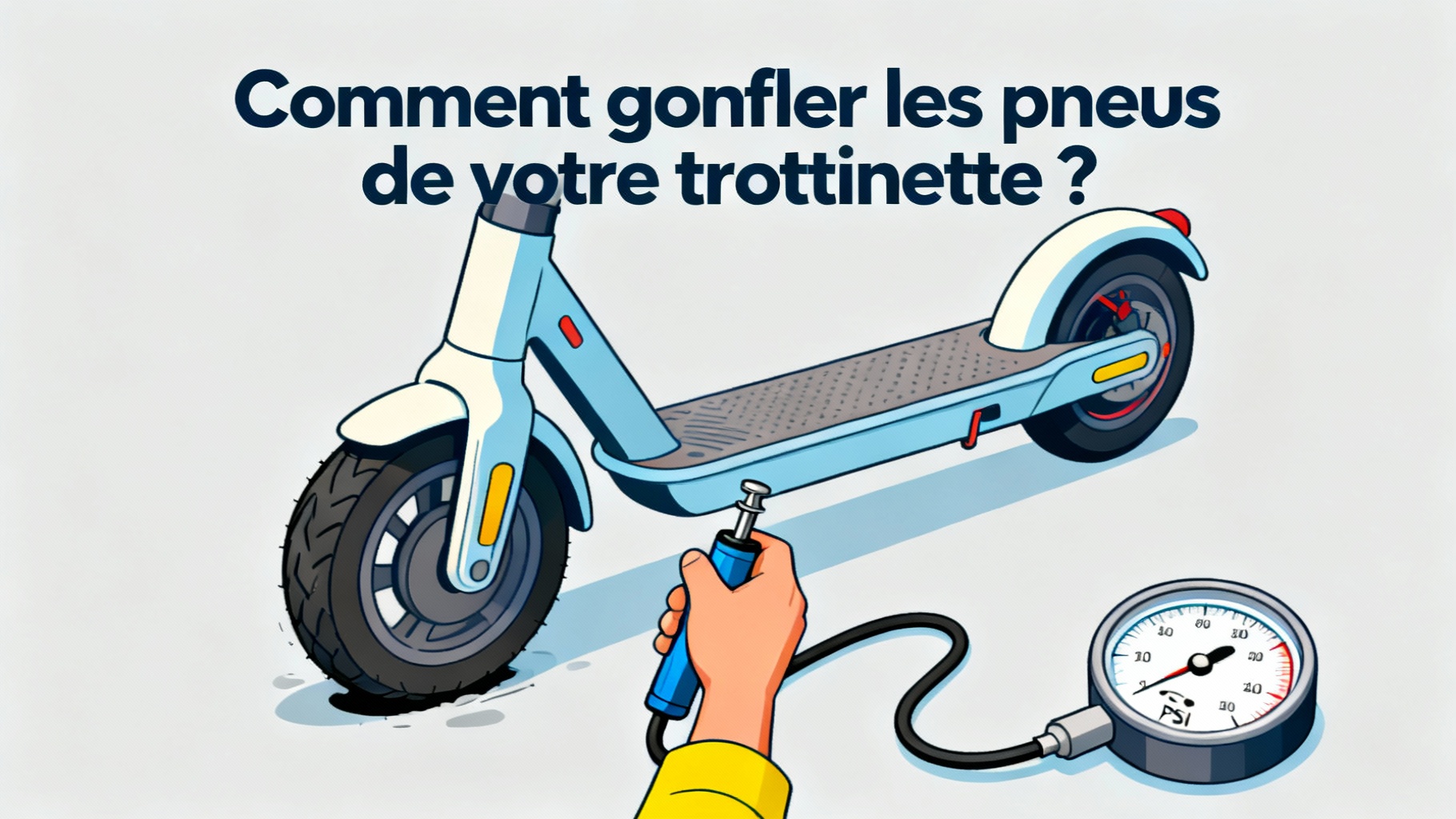 Comment gonfler les pneus de votre trottinette ?