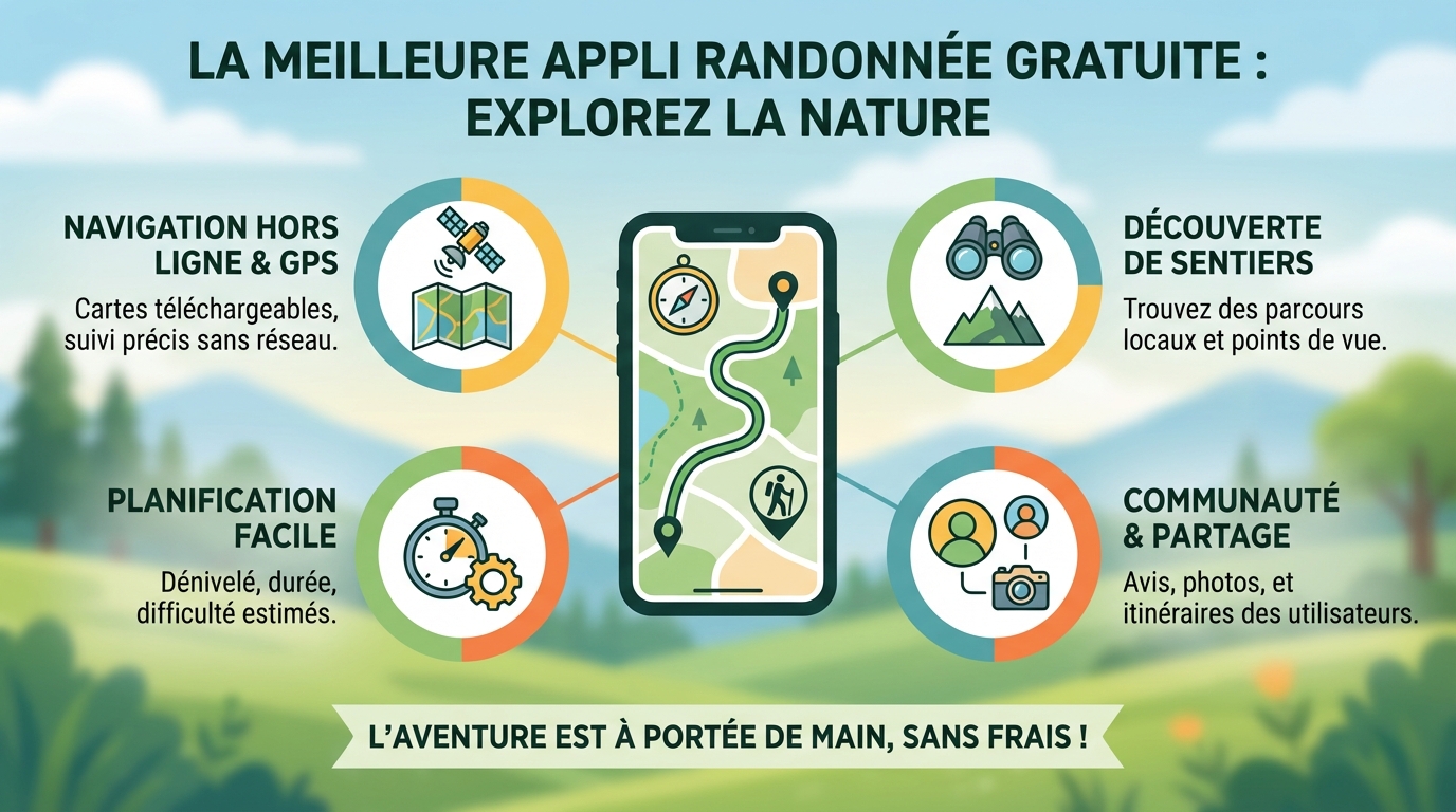 La meilleure appli randonnée gratuite pour explorer la nature 1 Comparatif des meilleures applis gratuites