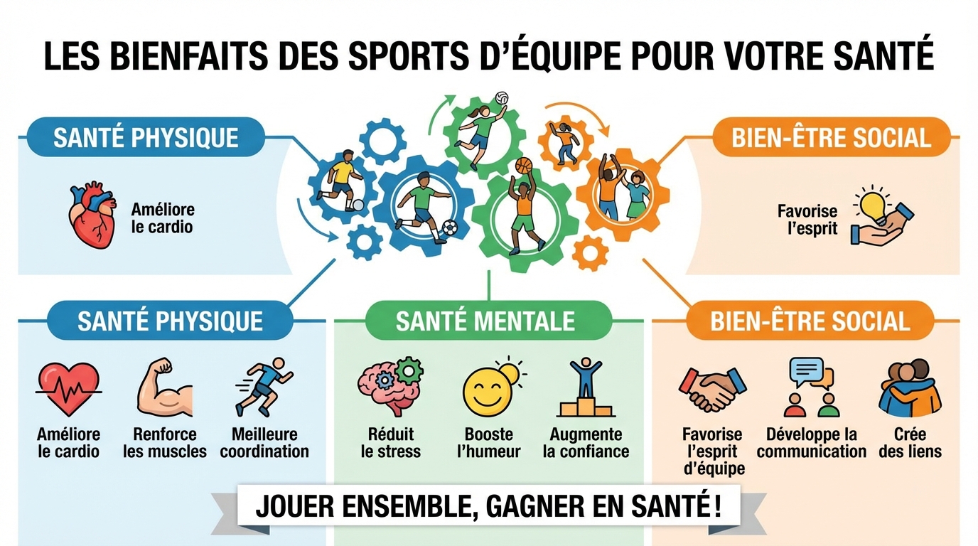 Les bienfaits des sports d'équipe