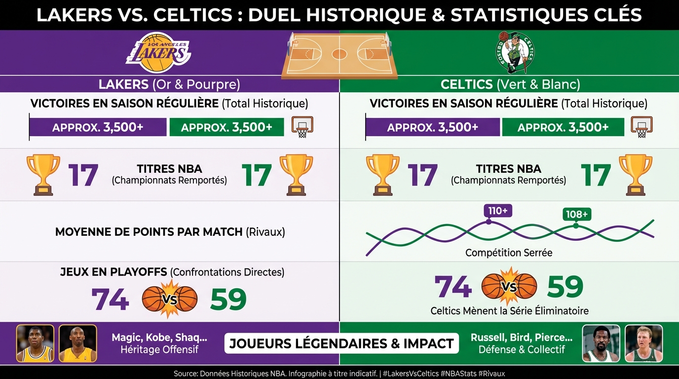 Statistiques de match des lakers contre les celtics 1 Performances des joueurs clés