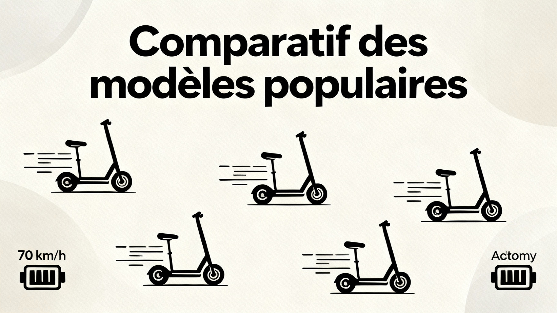 Trottinette électrique 70 km/h : performance et autonomie 1 Comparatif des modèles populaires