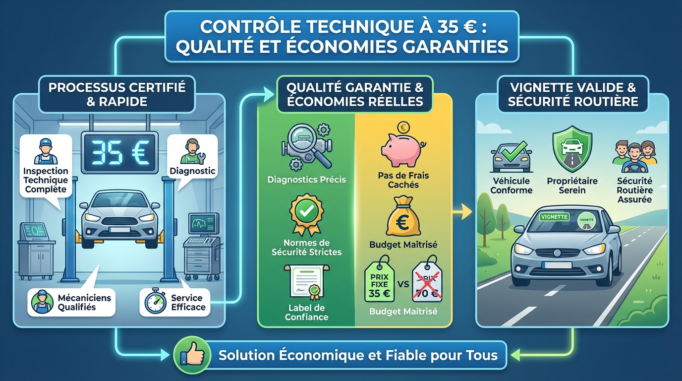 Pourquoi choisir un contrôle technique à 35 euros ?