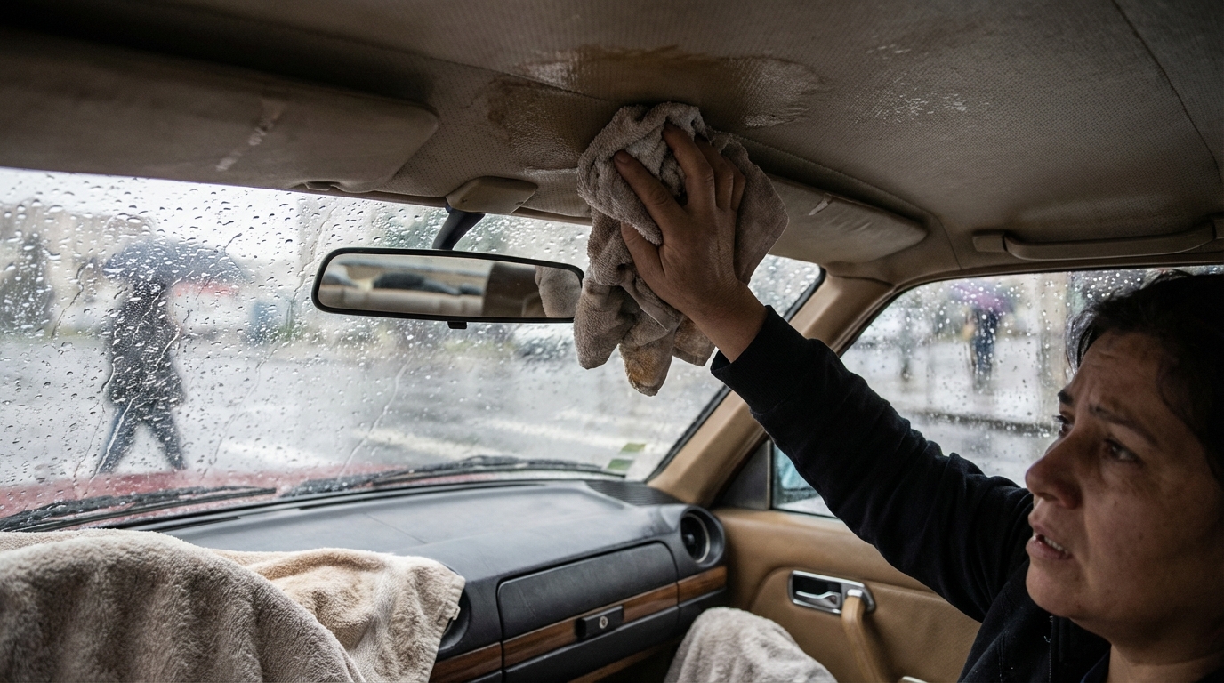 Infiltration d'eau dans votre voiture sous la pluie : que faire ?