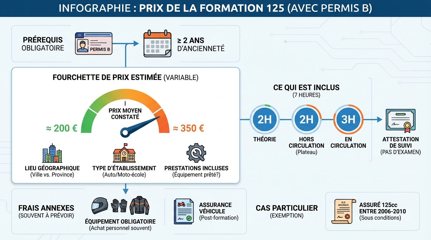 Prix de la formation 125 avec le permis b : tout savoir 1 Les conditions pour suivre la formation 125