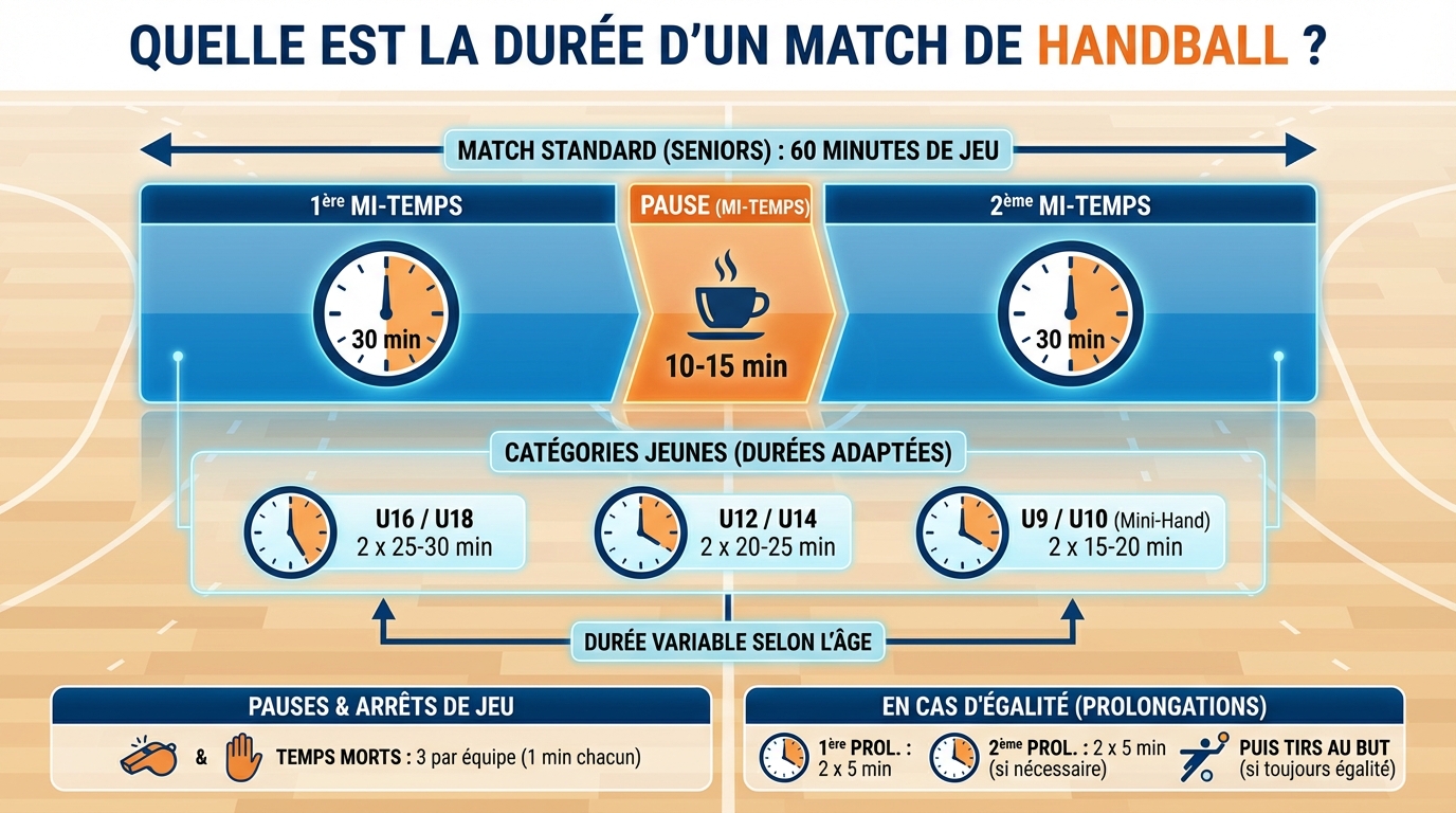 Durée réglementaire d'un match