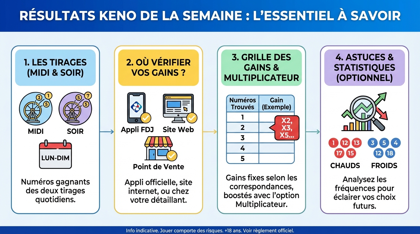 Résultats keno de la semaine : tout ce qu'il faut savoir 1 Analyse des tirages