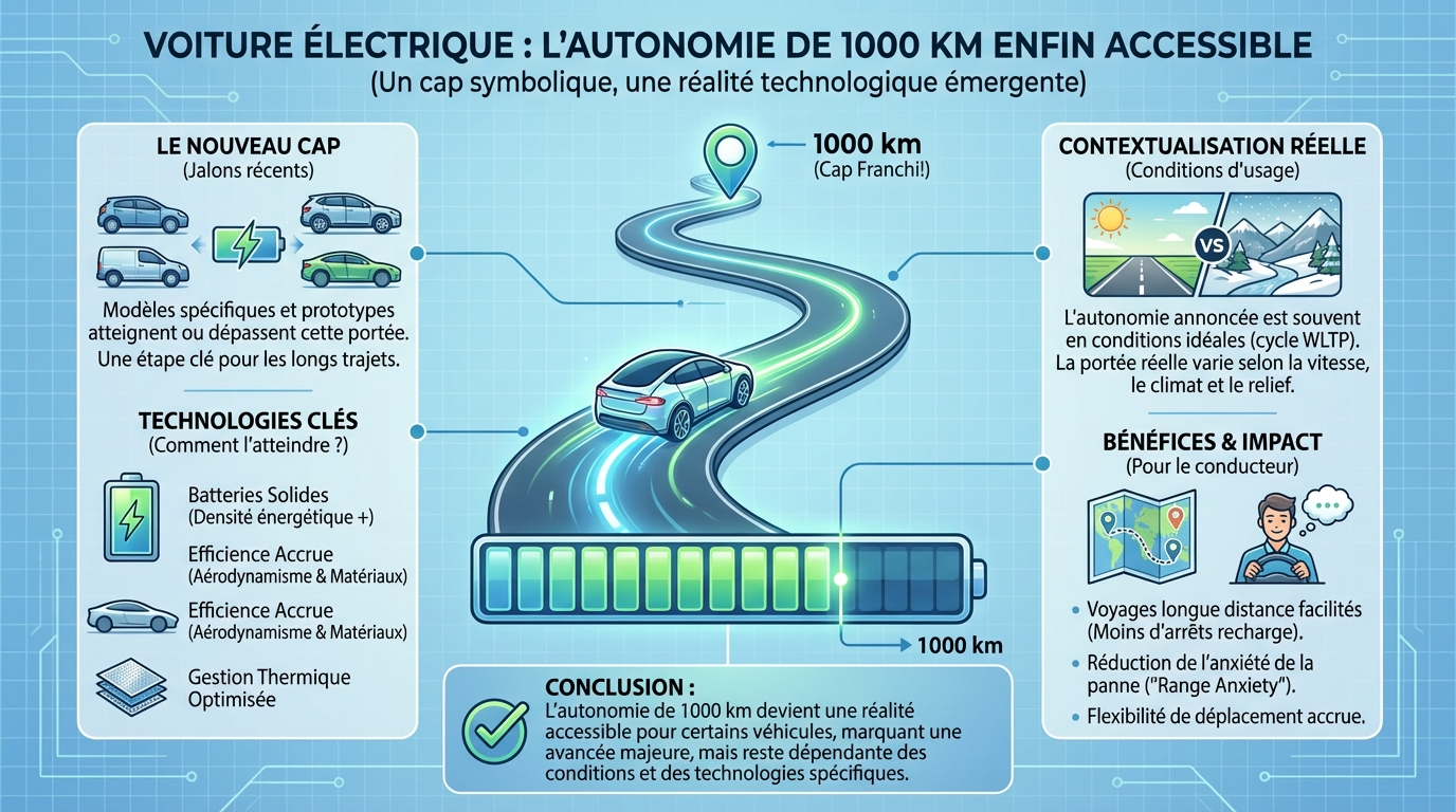 Voiture électrique : l'autonomie de 1000 km enfin accessible 1 Facteurs influençant l'autonomie