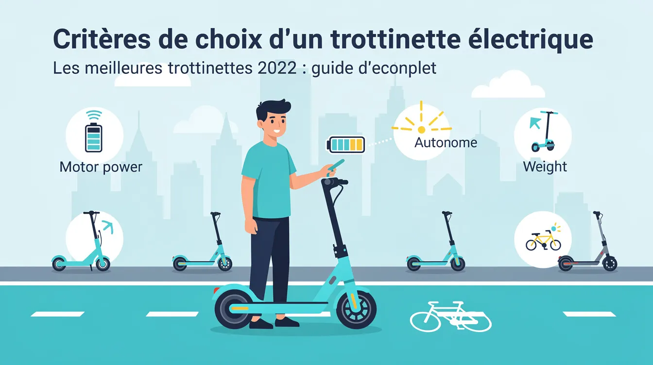 Les meilleures trottinettes électriques 2022 : guide d'achat complet 1 Critères de choix d’une trottinette électrique