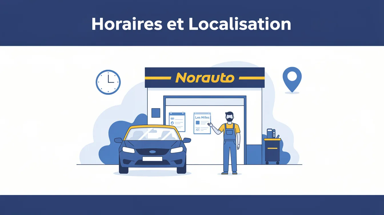 Norauto les milles : votre garage auto de confiance 1 Horaires et Localisation