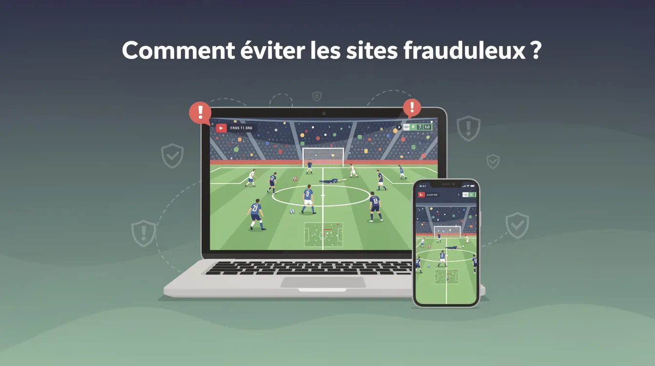 Regarder les matchs de foot en direct gratuitement 1 Comment éviter les sites frauduleux?