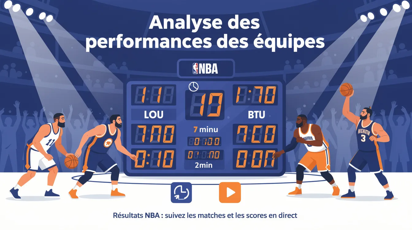 Résultats NBA : suivez les matches et les scores en direct 1 Analyse des performances des équipes