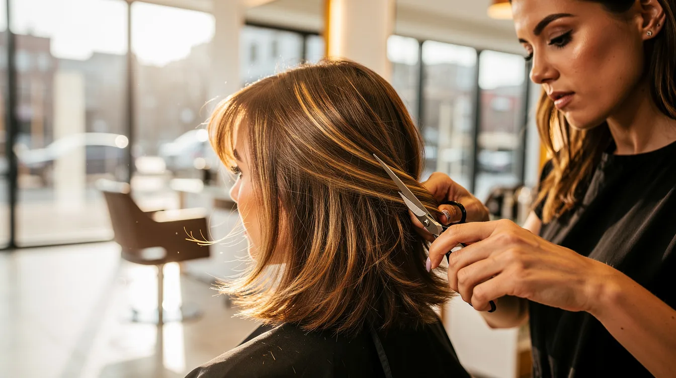 Coupe cheveux mi-long dégradé effilé avec frange à 50 ans : le secret pour rajeunir 1 Adapter le dégradé et l’effilage à votre type de cheveux